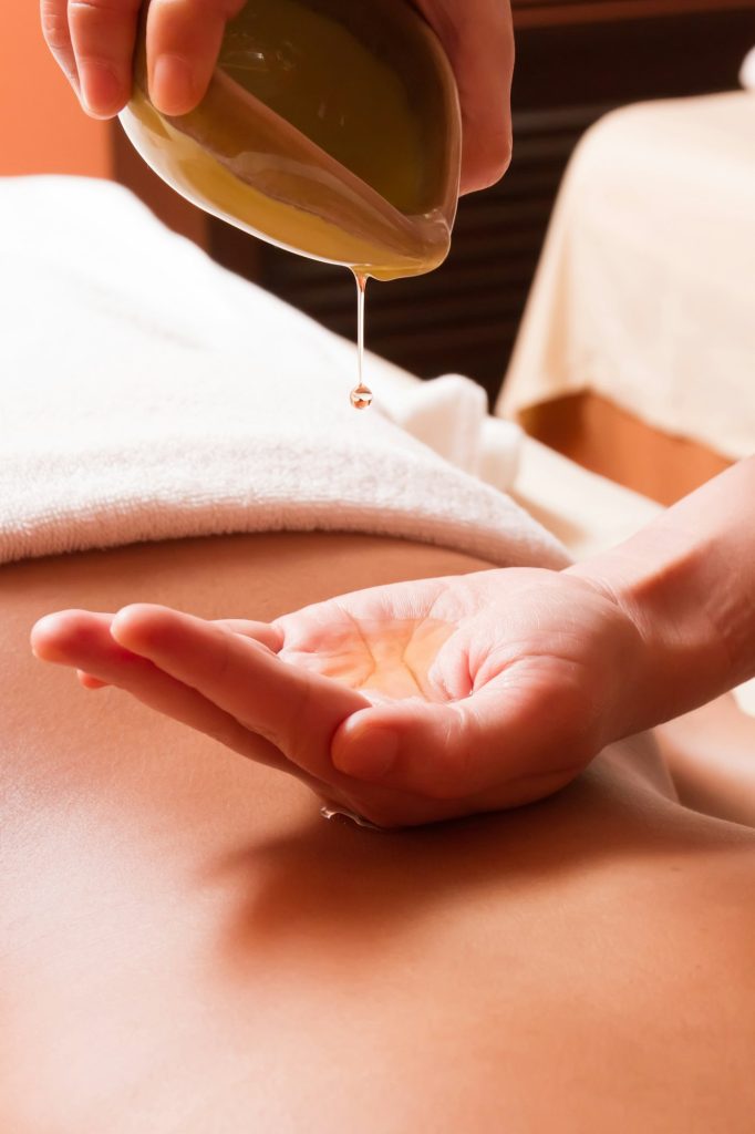 Aromatherapy oil massage